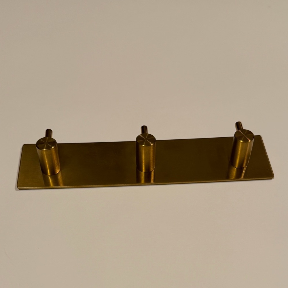 Picowe 3 key Gold Wall Hook Rack Stainless Steel